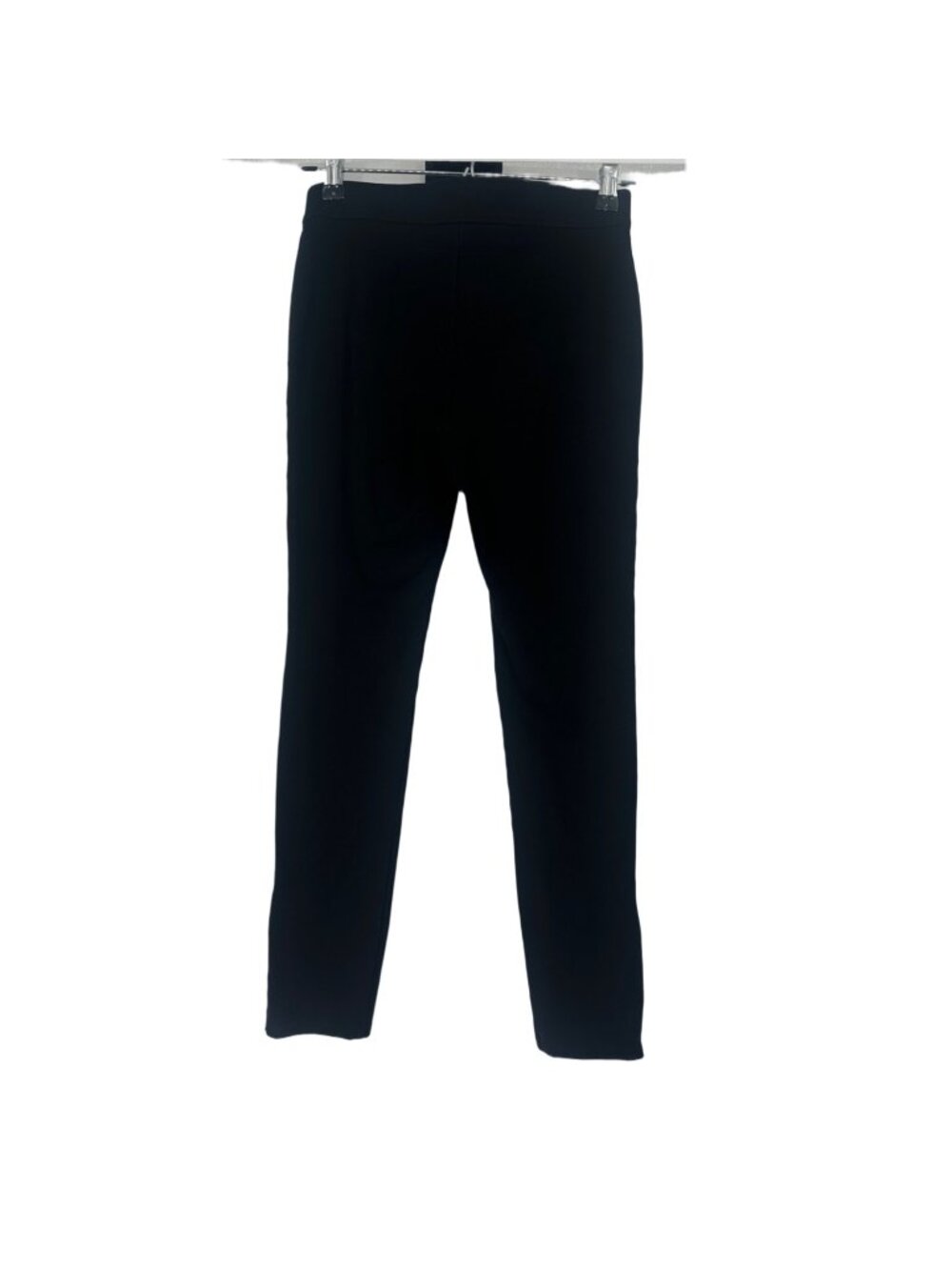 Max Studio Pants Women's XS Black Ponte Knit Pull On Skinny Ankle Zip Trousers